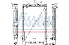 Chladič, chlazení motoru NISSENS 61442A