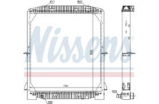 Chladič, chlazení motoru NISSENS 61973A
