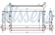 Chladič, chlazení motoru NISSENS 62023A