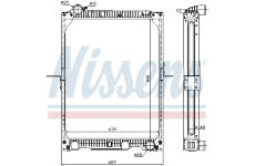 Chladič motora NISSENS 62524A