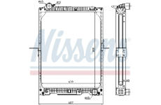 Chladič, chlazení motoru NISSENS 62646A