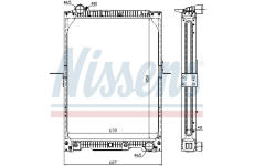 Chladič, chlazení motoru NISSENS 62657A