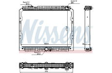 Chladič, chlazení motoru NISSENS 627003