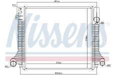 Chladič, chlazení motoru NISSENS 62798