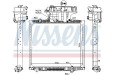 Chladič, chlazení motoru NISSENS 62875