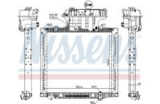 Chladič, chlazení motoru NISSENS 628756