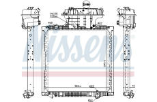 Chladič motora NISSENS 628757