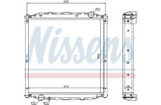 Chladič, chlazení motoru NISSENS 62877A