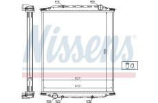 Chladič, chlazení motoru NISSENS 628790