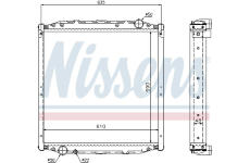 Chladič, chlazení motoru NISSENS 62880A