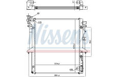 Chladič, chlazení motoru NISSENS 628966
