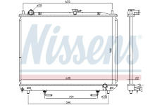 Chladič, chlazení motoru NISSENS 628985