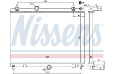 Chladič, chlazení motoru NISSENS 636008