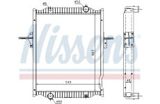 Chladič, chlazení motoru NISSENS 63781A