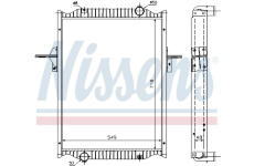 Chladič, chlazení motoru NISSENS 63782A