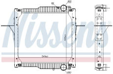 Chladič, chlazení motoru NISSENS 63784