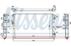 Chladič, chlazení motoru NISSENS 63873