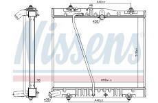 Chladič, chlazení motoru NISSENS 646916