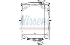 Chladič, chlazení motoru NISSENS 65463A