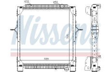 Chladič, chlazení motoru NISSENS 65476