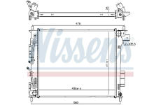 Chladič, chlazení motoru NISSENS 666205