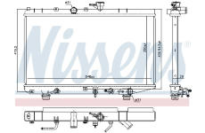 Chladič, chlazení motoru NISSENS 66625
