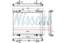 Chladič, chlazení motoru NISSENS 66773