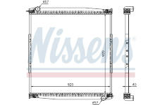 Chladič, chlazení motoru NISSENS 67282