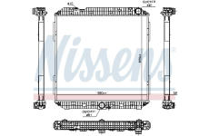 Chladič, chlazení motoru NISSENS 672930