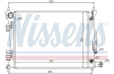 Chladič, chlazení motoru NISSENS 67553