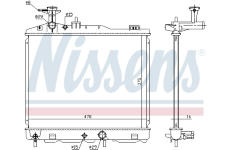 Chladič, chlazení motoru NISSENS 68187