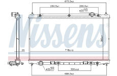 Chladič, chlazení motoru NISSENS 686805