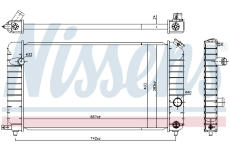 Chladič, chlazení motoru NISSENS 691953