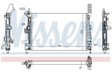 Chladič, chlazení motoru NISSENS 69238
