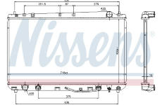 Chladič, chlazení motoru NISSENS 69478