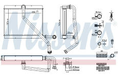 Výměník tepla, vnitřní vytápění NISSENS 707289