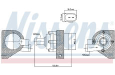 Doplňovací vodní čerpadlo (okruh chladicí vody) NISSENS 832110