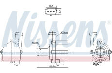 Doplňovací vodní čerpadlo, přídavné topení NISSENS 832121