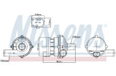 Doplňovací vodní čerpadlo (okruh chladicí vody) NISSENS 832169