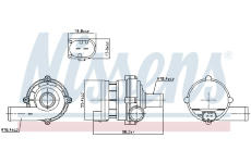 Prídavné vodné čerpadlo (okruh chladiacej vody) NISSENS 832169