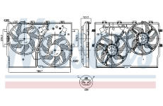 Ventilátor chladenia motora NISSENS 850001