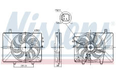 Větrák, chlazení motoru NISSENS 850052