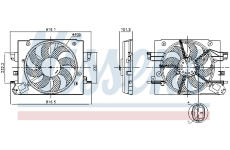 Větrák, chlazení motoru NISSENS 850064