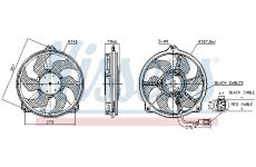 Ventilátor chladenia motora NISSENS 850073