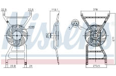 Větrák, chlazení motoru NISSENS 850089