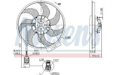 Větrák, chlazení motoru NISSENS 850091