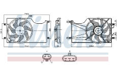 Ventilátor chladenia motora NISSENS 850098