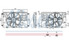 Větrák, chlazení motoru NISSENS 850100