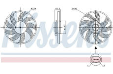 Ventilátor chladenia motora NISSENS 850105