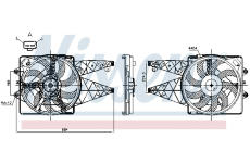 Větrák, chlazení motoru NISSENS 850114